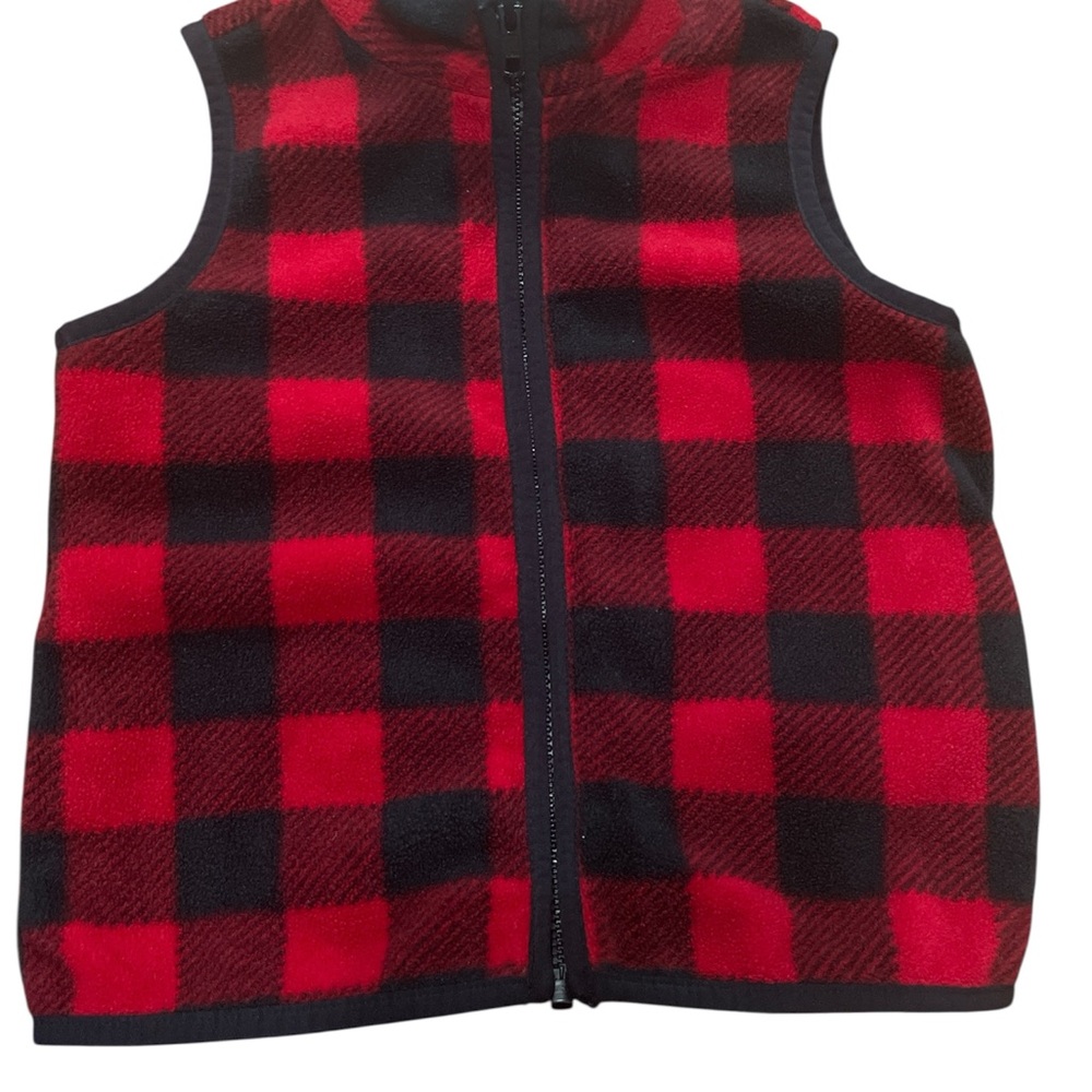 Good Lad Red and Black Plaid Vest